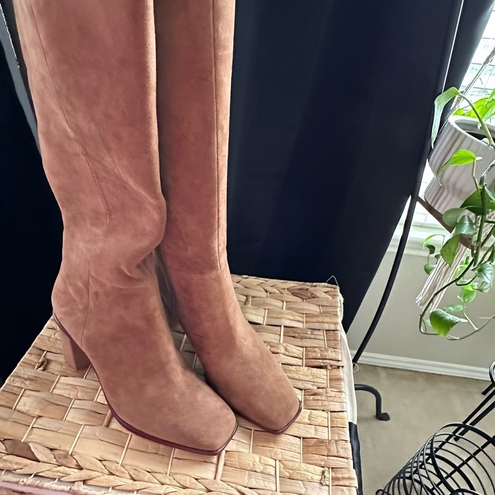 ANTONIO MELANI Brown Knee Boots - Picture 3 of 4